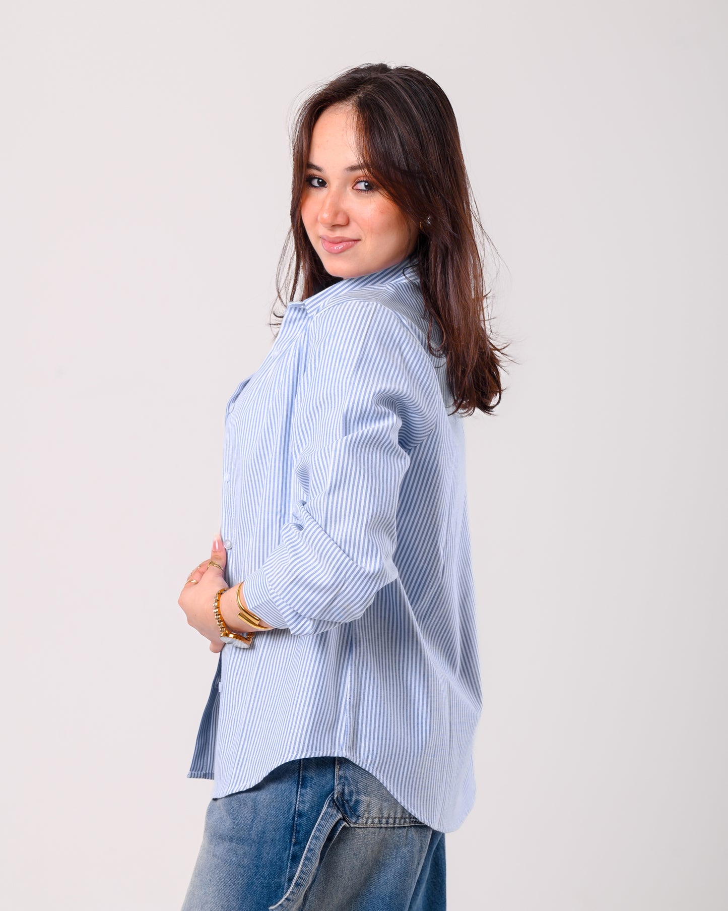 Striped shirt - blue