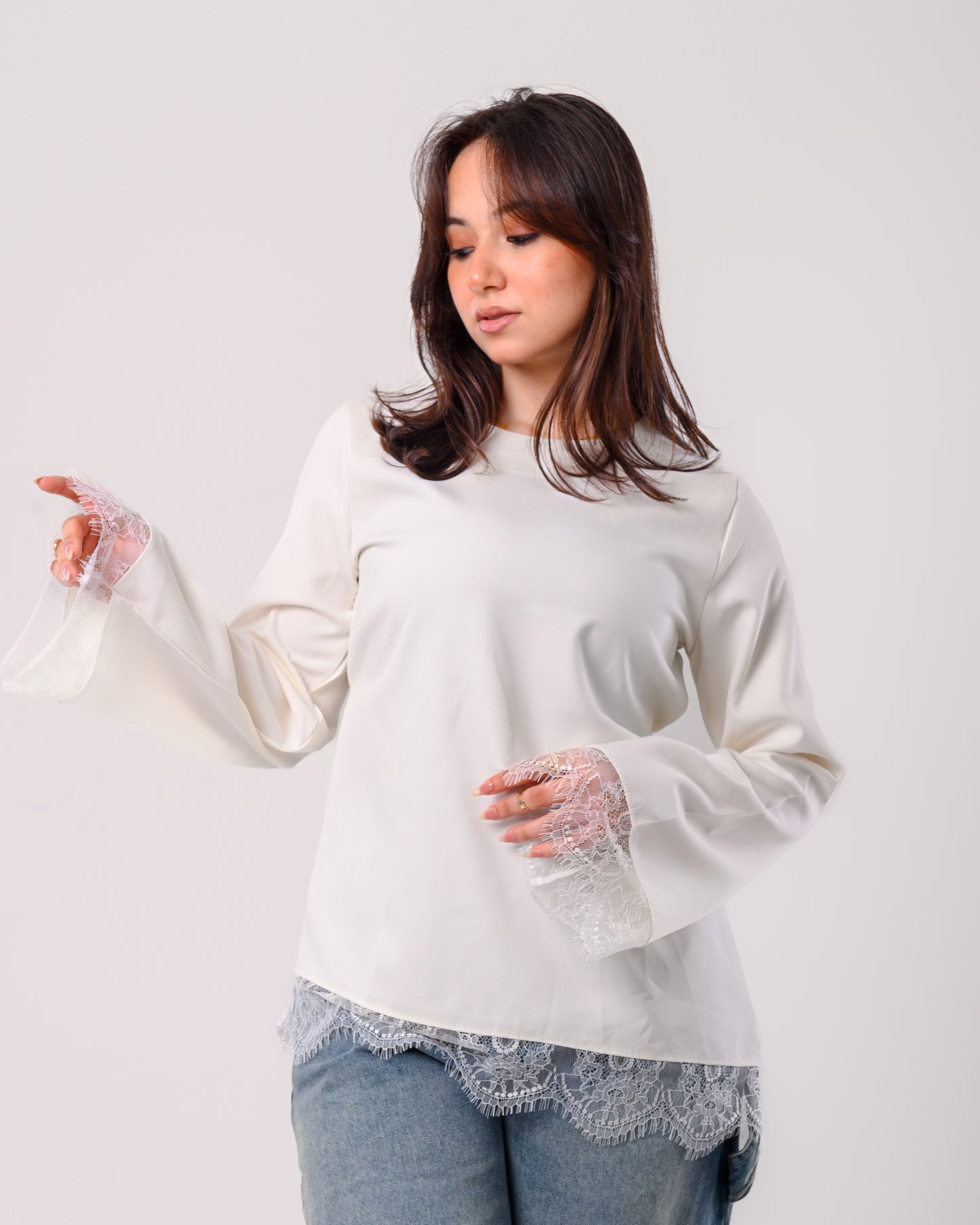 Lace top - off white
