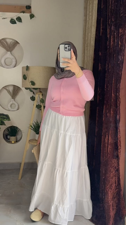 Knitted Blouse - Baby Pink