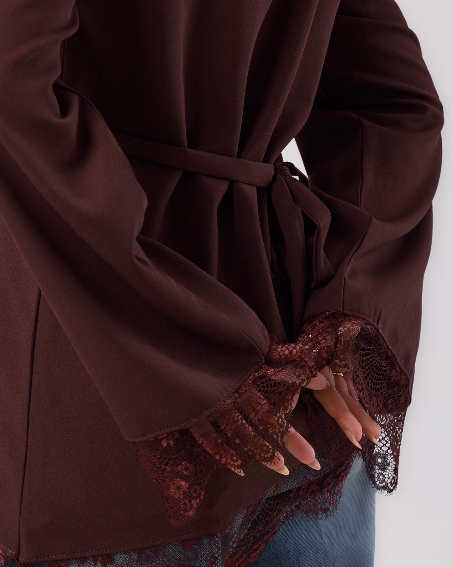 Lace top - brown