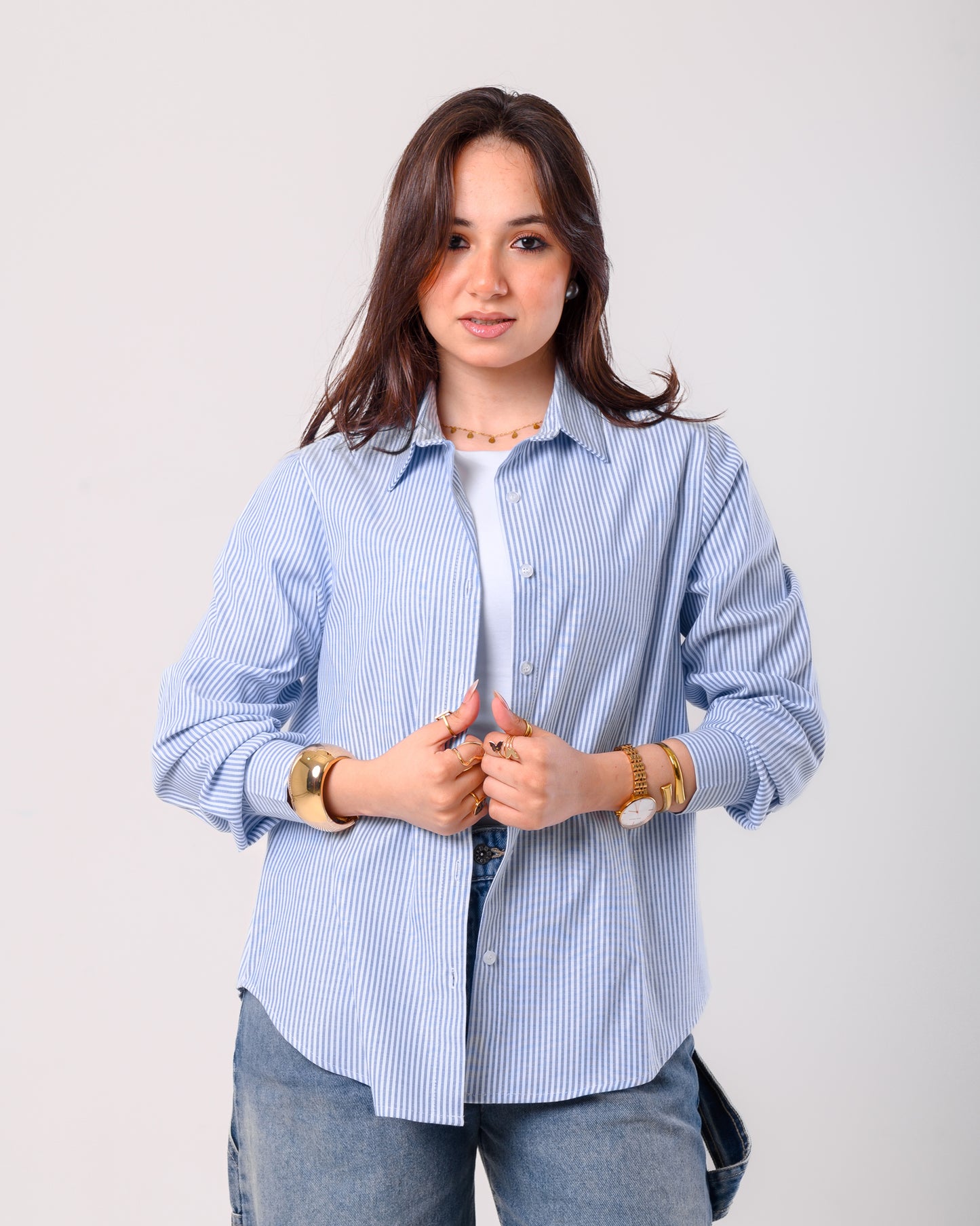 Striped shirt - blue
