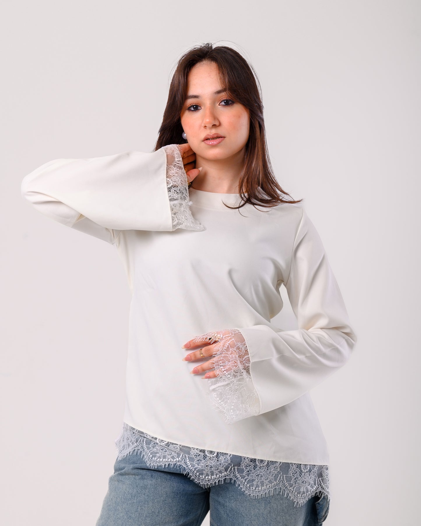 Lace top - off white
