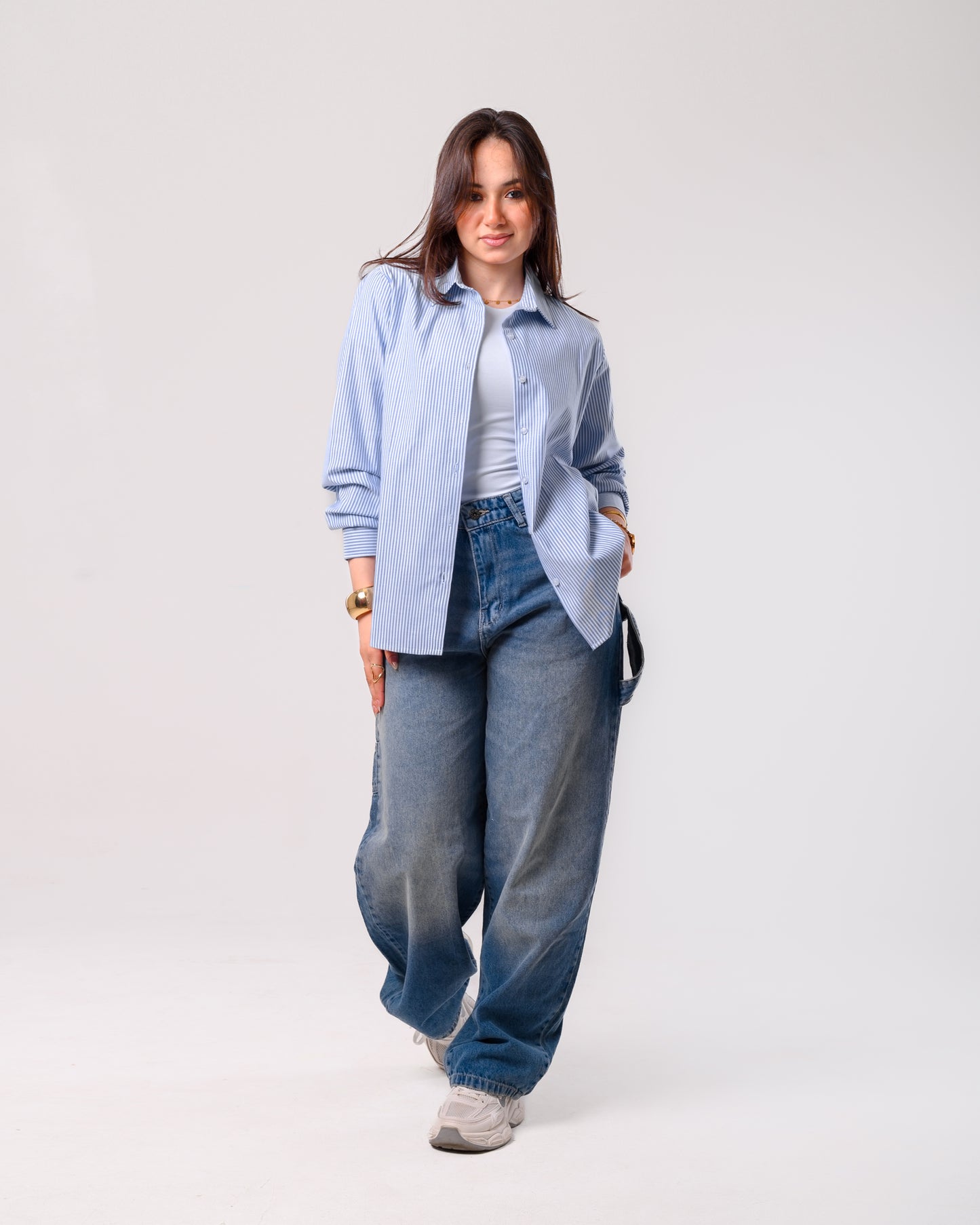 Striped shirt - blue
