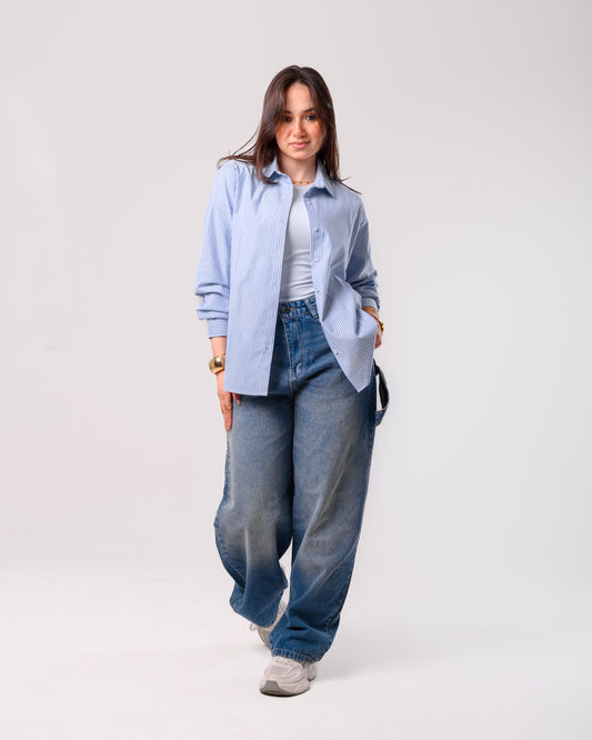 Striped shirt - blue