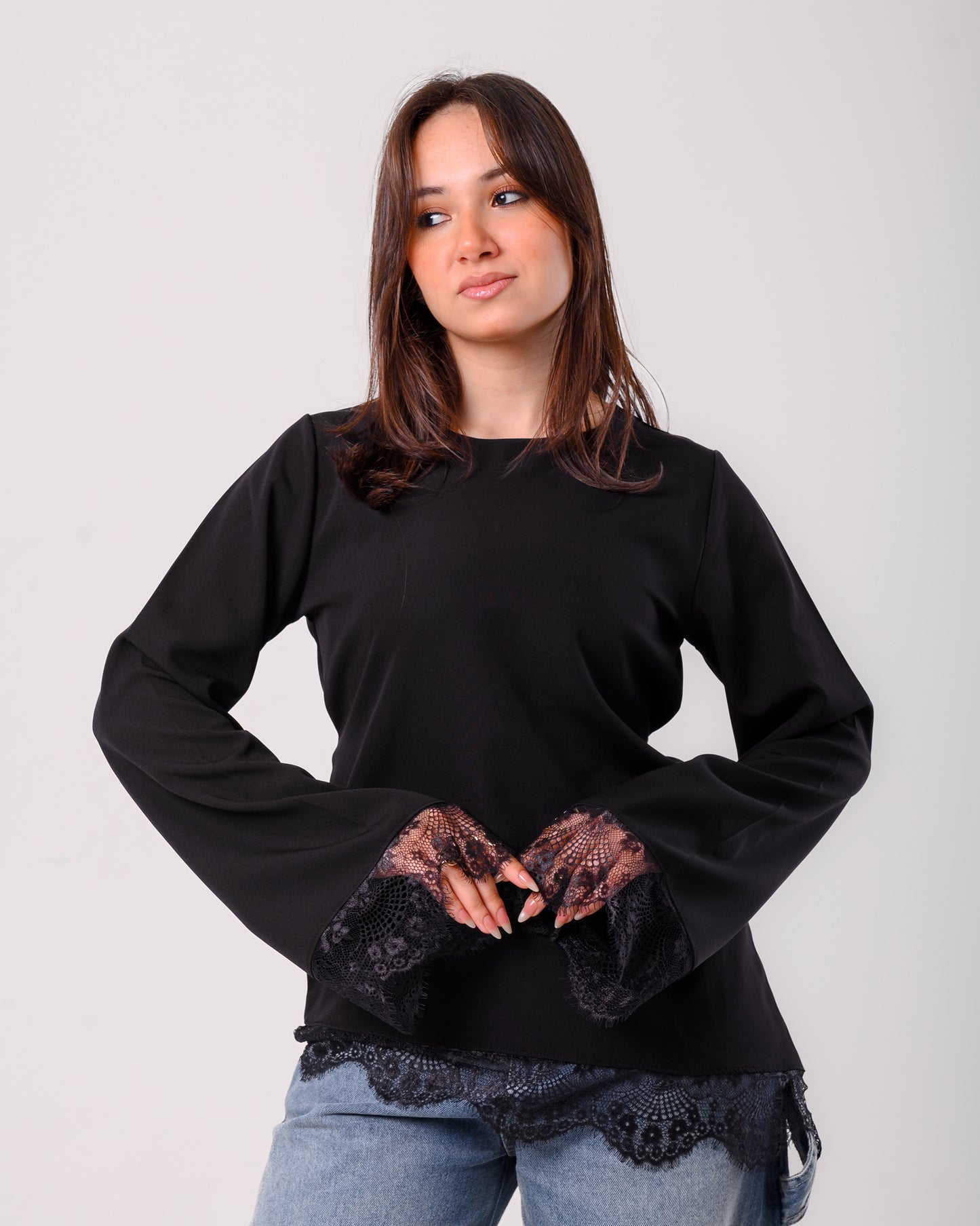 Lace Top - black