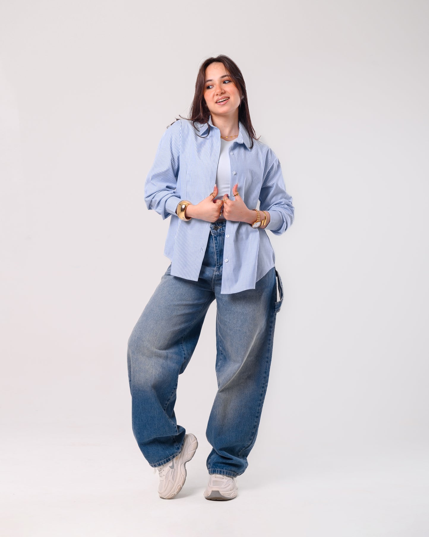 Striped shirt - blue