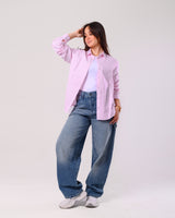 Stripe shirt- baby pink